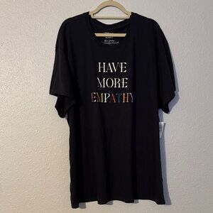 Torrid Black 'Have More Empathy' Tee